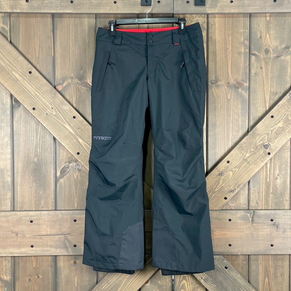 Marker Insulated Ski / Snowboard Pants Waterproof  Shell Scuff Guards Womens S/P